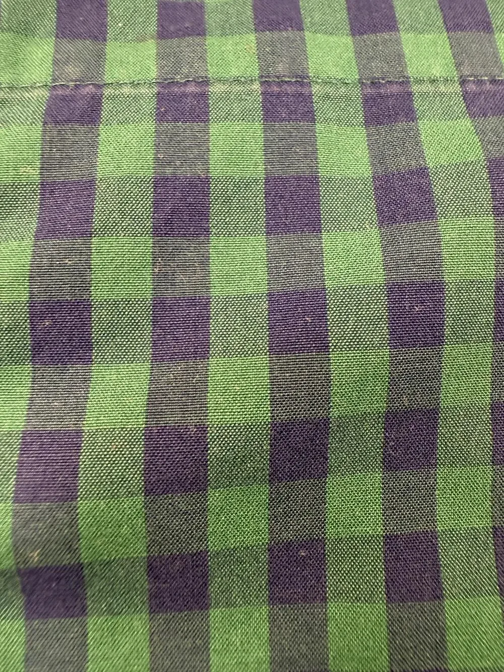 Charles Tyrwhitt Shirt Mens Large Green Check Long Sleeve Button Down Non-Iron